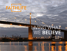 Tablet Screenshot of faithlifechurch.com.au